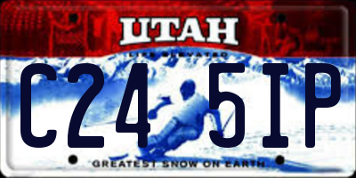 UT license plate C245IP