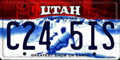 UT license plate C245IS