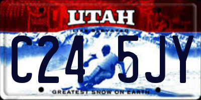 UT license plate C245JY