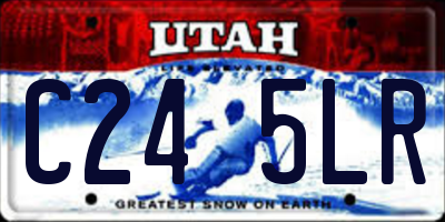 UT license plate C245LR