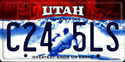 UT license plate C245LS
