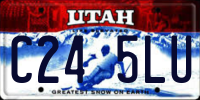 UT license plate C245LU