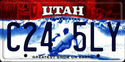 UT license plate C245LY