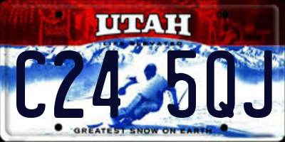 UT license plate C245QJ
