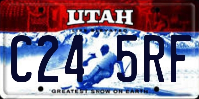 UT license plate C245RF