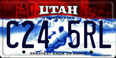 UT license plate C245RL