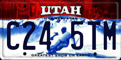 UT license plate C245TM