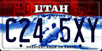 UT license plate C245XY