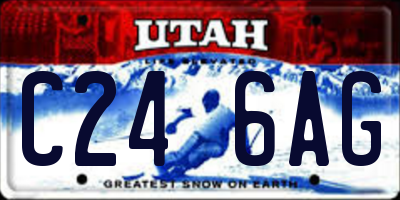 UT license plate C246AG