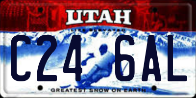 UT license plate C246AL