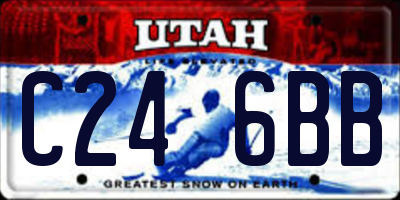 UT license plate C246BB