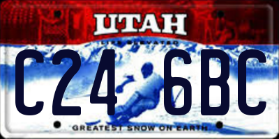UT license plate C246BC