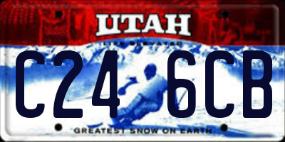 UT license plate C246CB