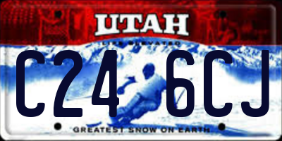 UT license plate C246CJ