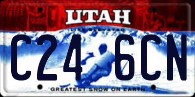 UT license plate C246CN