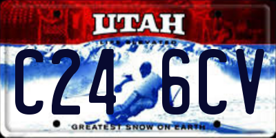 UT license plate C246CV