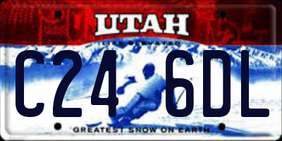 UT license plate C246DL