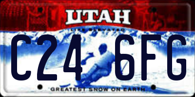 UT license plate C246FG
