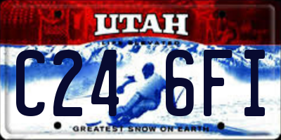 UT license plate C246FI