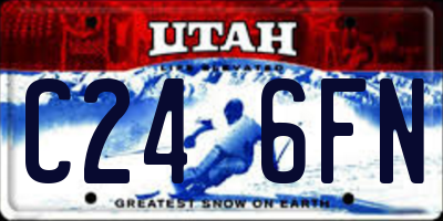 UT license plate C246FN