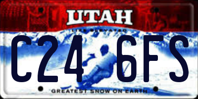 UT license plate C246FS