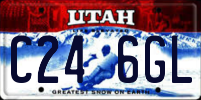 UT license plate C246GL