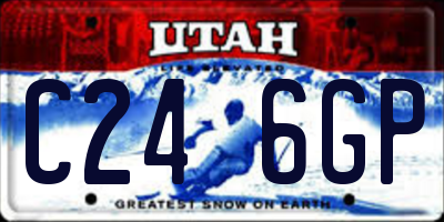UT license plate C246GP