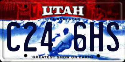 UT license plate C246HS