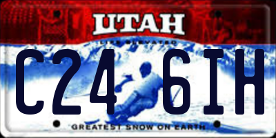 UT license plate C246IH