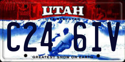 UT license plate C246IV