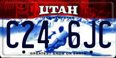 UT license plate C246JC