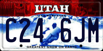 UT license plate C246JM