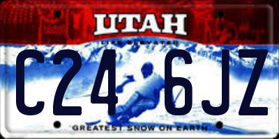 UT license plate C246JZ