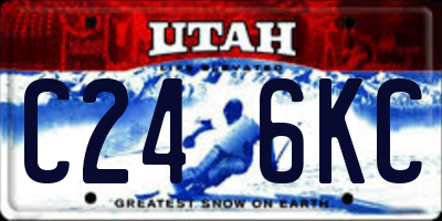 UT license plate C246KC