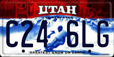 UT license plate C246LG