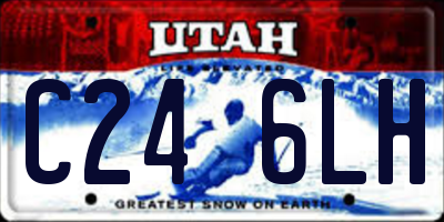 UT license plate C246LH