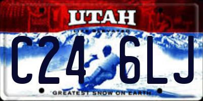 UT license plate C246LJ
