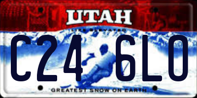 UT license plate C246LO