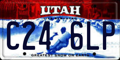 UT license plate C246LP