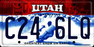 UT license plate C246LQ