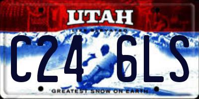 UT license plate C246LS