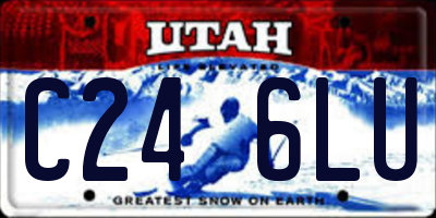 UT license plate C246LU