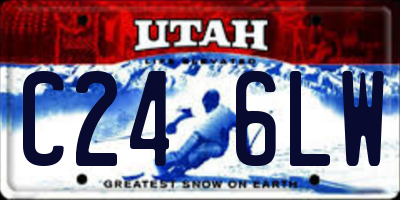 UT license plate C246LW
