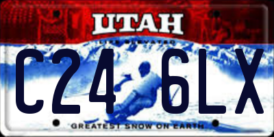 UT license plate C246LX