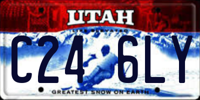 UT license plate C246LY