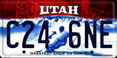 UT license plate C246NE