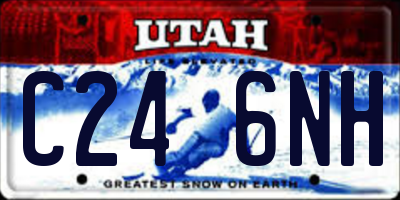 UT license plate C246NH