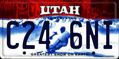 UT license plate C246NI