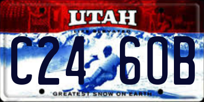 UT license plate C246OB