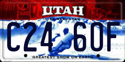 UT license plate C246OF